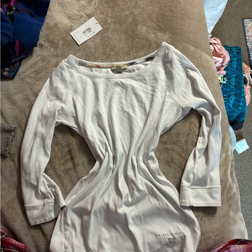 Burberry Brit White Long Sleeve Top